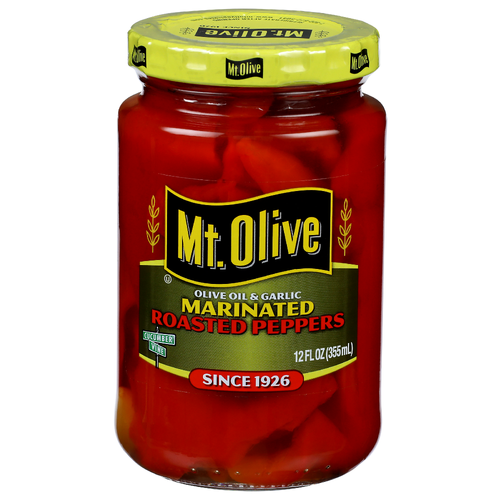 Mt. Olive Oil & Garlic Marinated Roasted Peppers - 12 Fluid Ounce