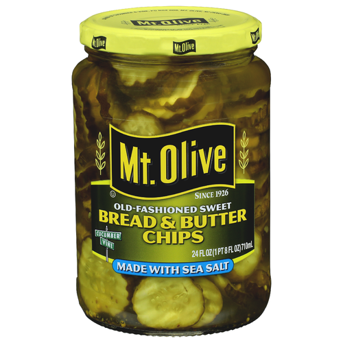 Mt. Olive Old-Fashioned Sweet Bread & Butter Chips - 24 Fluid Ounce