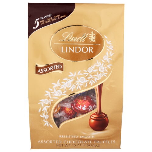 Lindt Lindor Truffle Asst Choc Bag - 15.2 Ounce