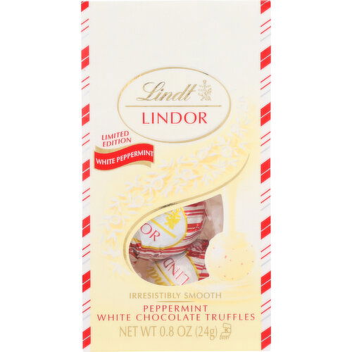 Lindt Lindor Truffles White Chocolate Peppermint - 0.8 Ounce - 1 Count