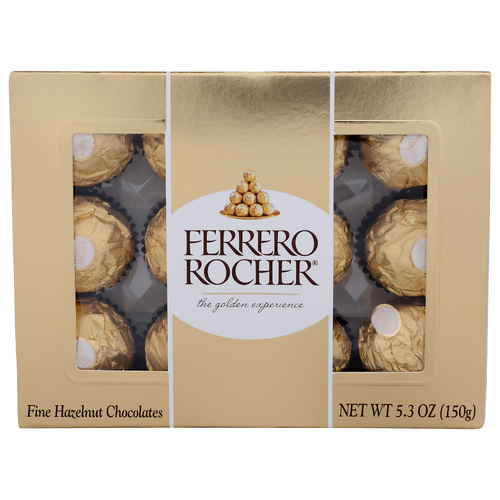 Ferrero Rocher Fine Hazelnut Chocolates - 5.3 Ounce