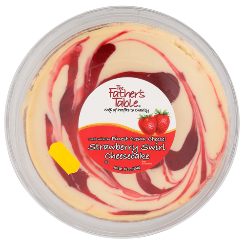 The Father's Table Strawberry Swirl Cheesecake - 16 Ounce