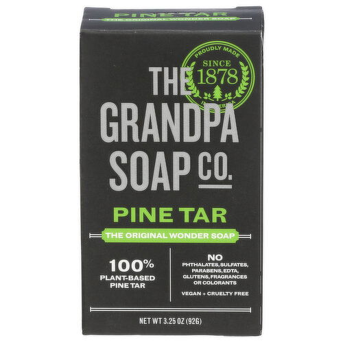 THE GRANDPA SOAP CO. Pine Tar Bar - 3.25 Ounce
