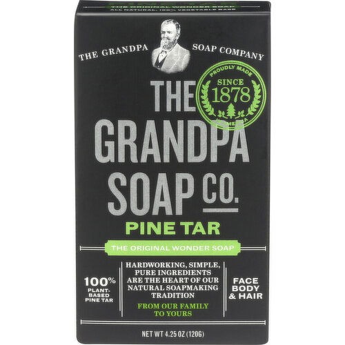 The Grandpa Soap Co. Face Body & Hair Pine Tar - 4.25 Ounce