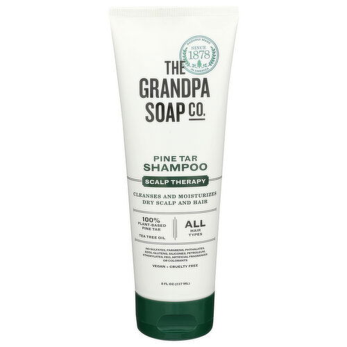 THE GRANDPA SOAP CO. Scalp Therapy Pine Tar Shampoo - 8 Fluid Ounce