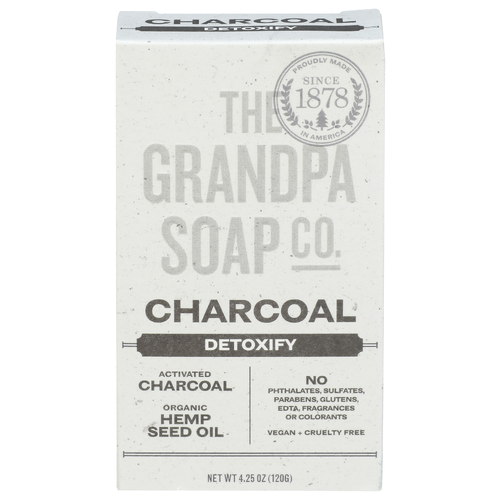 The Grandpa Soap CO. Mint Detoxify Charcoal Bar - 4.25 Ounce Image 1 of 3