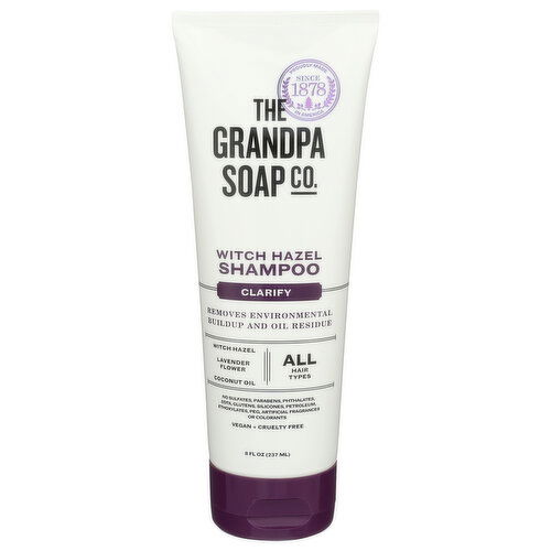 The Grandpa Soap Company Lavender Witch Hazel Clariifying Shampoo - 8 Fluid Ounce Image 1 of 3