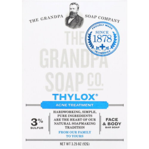 The Grandpa Soap CO. Face & Body Bar Thylox Acne Treatment - 3.25 Ounce Image 1 of 2