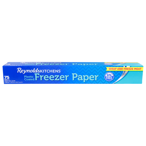 Reynolds Kitchens Plastic Coated Freezer Paper 75 Square Feet - 75 Square foot