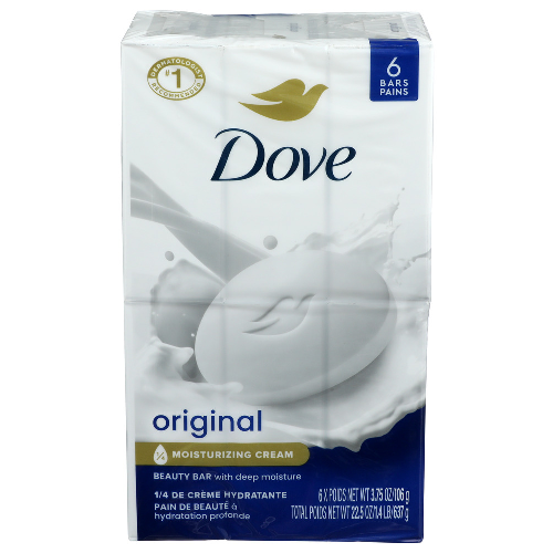 Dove Soap White - 3.75 Ounce - 6 Count