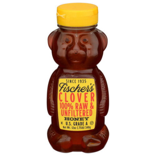 FISCHER'S Honey Liquid Fischer Clover Bear - 12 Ounce