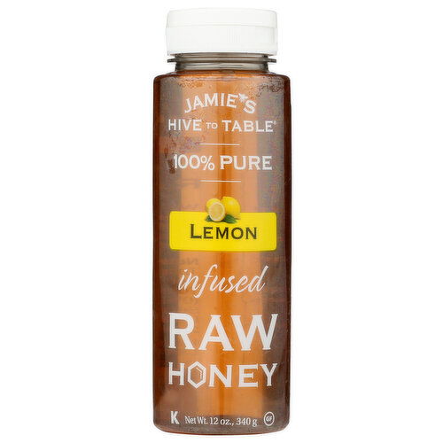 JAMIE's Hive To Table Hny Jamies Raw Infsd Lemn Honey - 12 Ounce