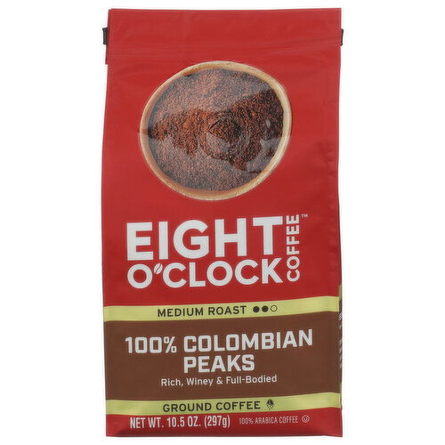 Eight O'CLOCK Eoc Colombian Peaks Ground 6X10 - 10.5 Ounce Image 1 of 3