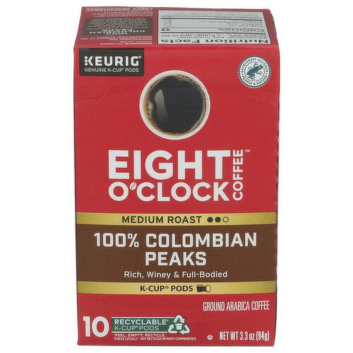 Eight O'CLOCK Eoc Kcup Colombian 6X10CT - 0.33 Ounce - 10 Count Image 1 of 4