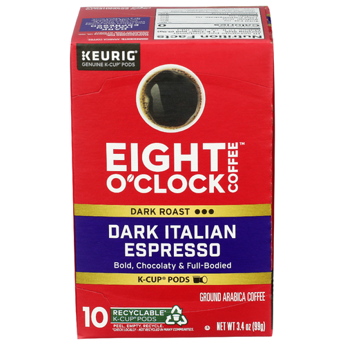 Eight O'CLOCK Dark Italian Kcup - 0.34 Ounce - 10 Count