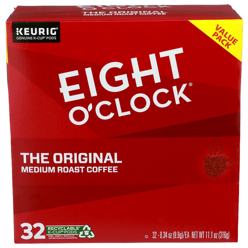 Eight O'clock The Original Medium Roast Coffee - 0.347 Ounce - 32 Count
