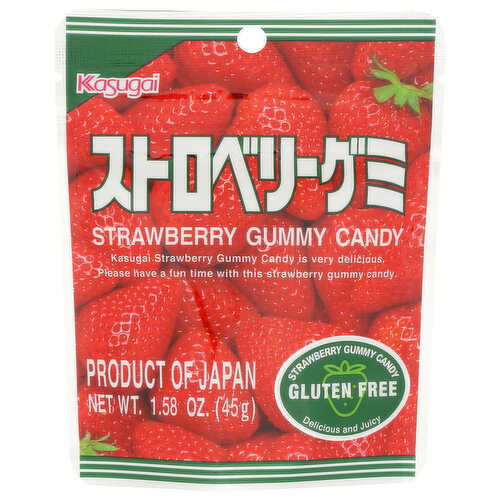 Kasugai Strawberry Gummy Candy Standpack - 1.58 Ounce Image 1 of 4