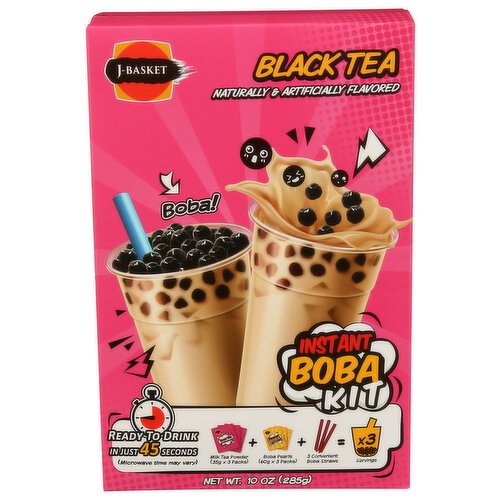 J-BASKET Boba Kit Black Tea - 3.333 Ounce - 3 Count