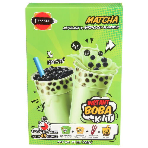J-BASKET Boba Kit Matcha - 3.333 Ounce - 3 Count Image 1 of 4