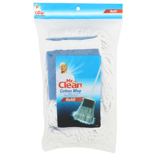 Mr. Clean Refill Cotton Mop With Scrubber Pad - 1 Each