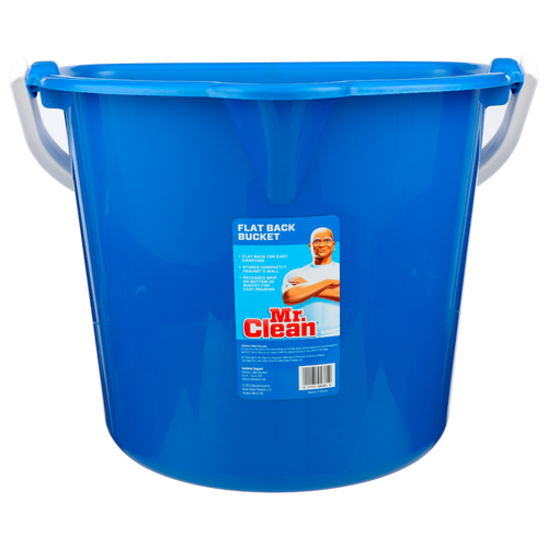 Mr. Clean Blue Flat Back Bucket - 1 Each