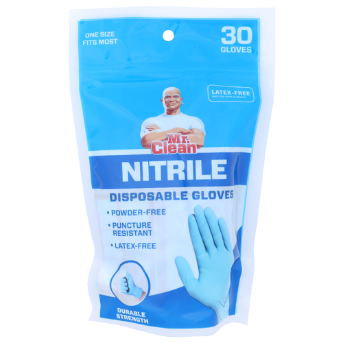 MR. Clean Nitrile Disposable Gloves - 30 Count Image 1 of 2