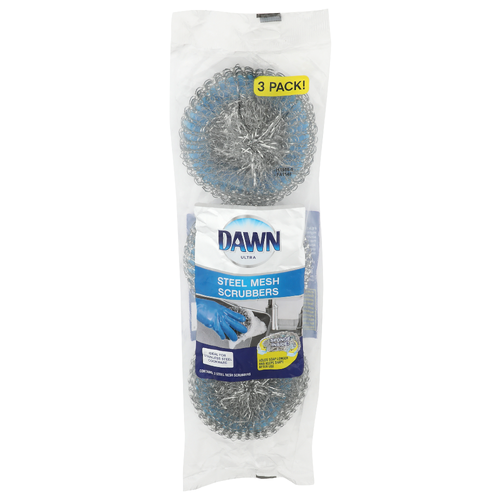 Dawn Sponges & Scrubbers Ultra Steel Mesh - 3 Count