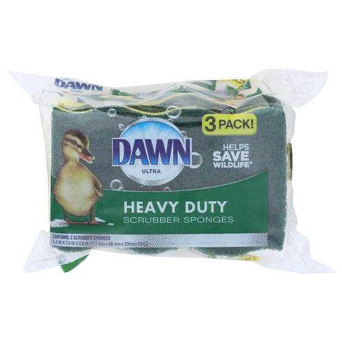 Dawn Sponges & Scrubbers Heavy Duty Ultra Scrubber - 3 Count