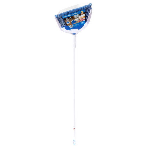 Mr. Clean Angle Broom & Dustpan - 1 Each