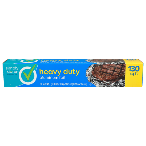 Simply Done Heavy Duty Aluminum Foil 130 Square Feet - 130 Square foot