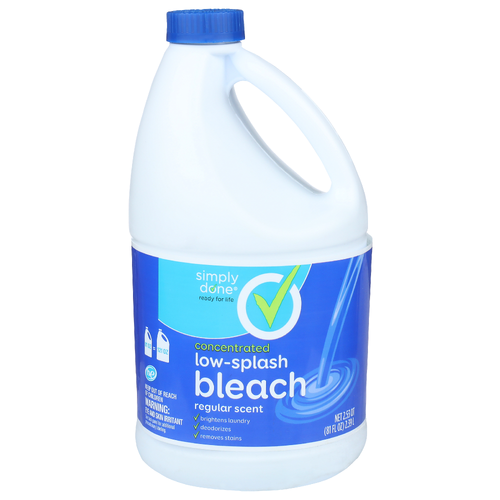 Simply Done Regular Scent Concentrated Low-Splash Bleach - 80.96 Fluid Ounce