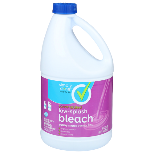 Simply Done Sunny Meadow Scent Low-Splash Bleach - 80.96 Fluid Ounce