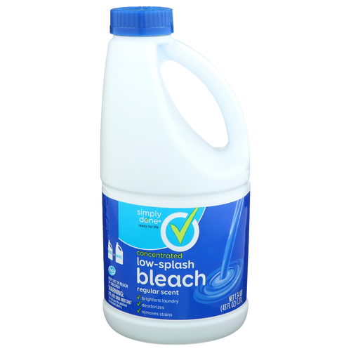 Simply Done Regular Scent Low-Splash Bleach - 42.88 Fluid Ounce