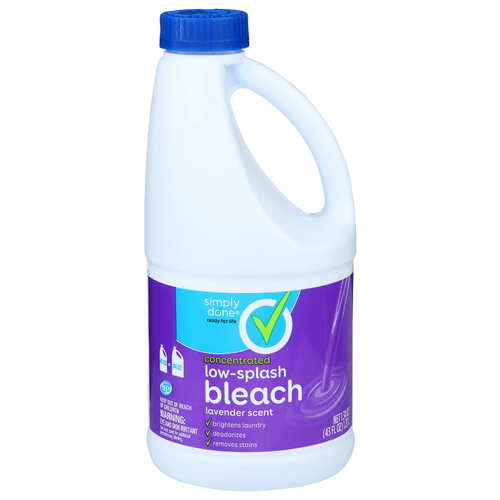 Simply Done Lavender Scent Low-Splash Bleach - 42.88 Fluid Ounce