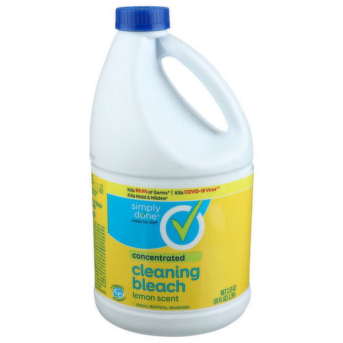 Simply Done Lemon Scent Concentrated Cleaning Bleach - 2.53 Quart