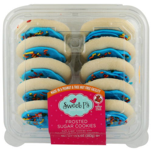 Sweet P's Bake Shop Frosted Sugar Cookies - 13.5 Ounce - 1 Count