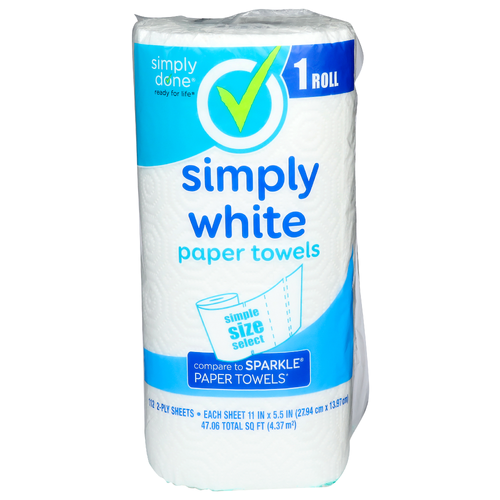 Simply Done White Paper Towels - 1 Count