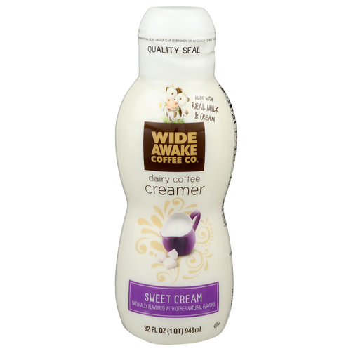 Wide Awake Coffee Co Sweet Cream Dairy Creamer - 32 Fluid Ounce