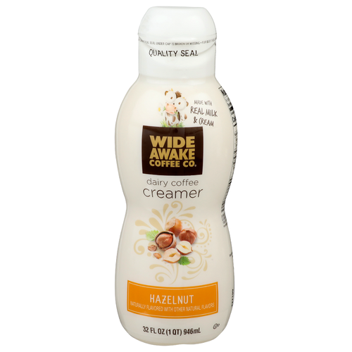 Wide Awake Coffee Co Hazelnut Dairy Creamer - 32 Fluid Ounce