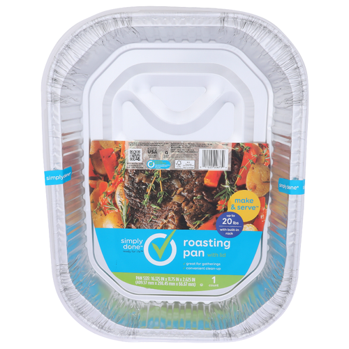 Simply Done Roasting Pan With Lid Make & Serve - 1 Count