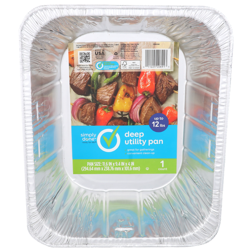 Simply Done Deep Utility Pan - 1 Count