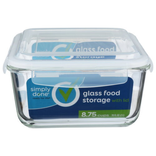 Simply Done Glass Food Storage With Lids - 1 Count