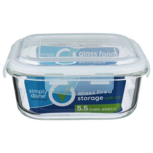 Simply Done Glass Food Storage With Lids - 1 Count