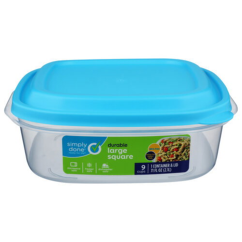 Simply Done Durable Large Square Container & Lid - 1 Count