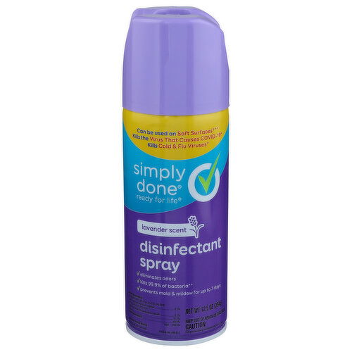 Simply Done Lavender Scent Disinfectant Spray - 12.5 Ounce