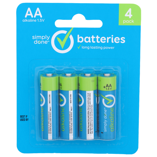 Simply Done Batteries - 4 Count