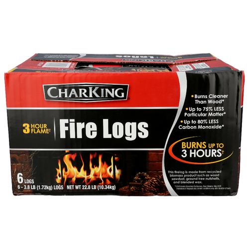 Charking Fire Logs - 3.8 Ounce - 6 Count