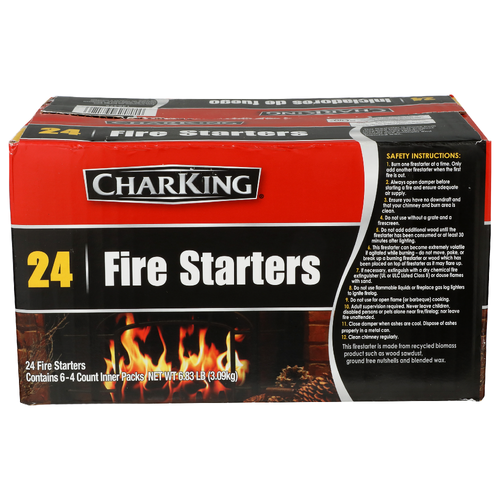 Charking Fire Starters - 0.285 Pound - 24 Count