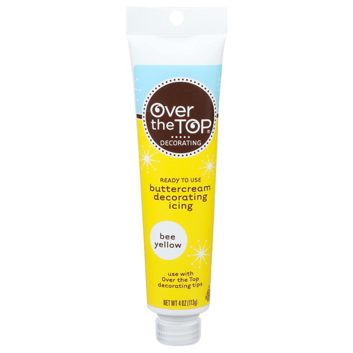 Over The Top Decorating Buttercream Bee Yellow Icing - 4 Ounce