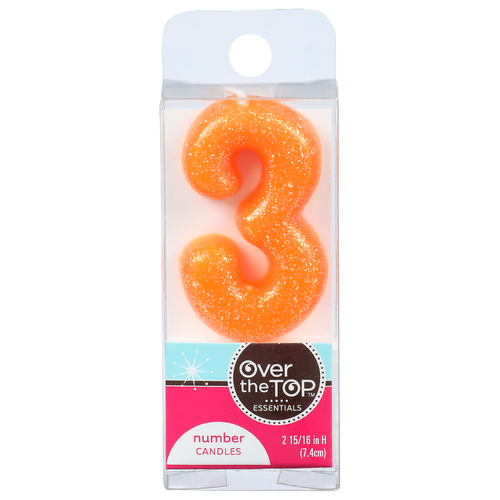Over The Top Essentials Number 3 Candles - 1 Each Image 1 of 2